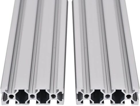 2PCS 20 Series T Slot 2060 Aluminum Extrusion Profile 39.4'',European Standard Anodized Linear Rail for 3D Printer Parts and CNC DIY 1000mm Black(39.4inch) in Saudi Arabia