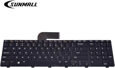 SUNMALL Keyboard Replacement with Backlit Compatible with Dell Inspiron 17 17R N7110 5720 7720/XPS 17 L701X L702 X 454RX 0454RX/Vostro 3750 Series Laptop US Layout in Saudi Arabia