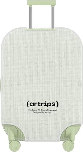 حقيبة حمل من ارتريبس مع 8 عجلات دوارة، حقيبة سفر دوارة مقاس 20 بوصة مع واقي غطاء، حقيبة سفر صلبة خفيفة الوزن من الكمبيوتر الشخصي مع تصميم نمط شريطي، قفل TSA، بني، للحمل مقاس 20 بوصة، 40 لتر in Kuwait