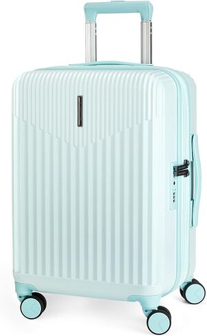 BAGSMART Carry On Luggage 22x14x9 Airline Approved with Spinner Wheels,100% PC Hardside Expandable Luggage with TSA Lock for Trips, 20 Inch Rolling Suitcases for Men Women,Blue in Kuwait