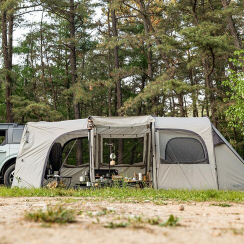 IDOOGEN Mobility A SUV Car Tent with Awning Shade Camping Car Tent, Waterproof,Sun Shelter, Tailgate Tent (A3, Brown) in Saudi Arabia