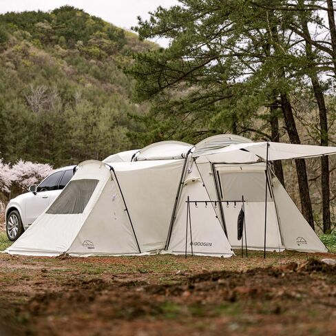 IDOOGEN Mobility A SUV Car Tent with Awning Shade Camping Car Tent, Waterproof,Sun Shelter, Tailgate Tent (A3, Brown) in Saudi Arabia