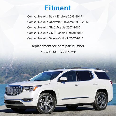 WMPHE 2 قطعة مستشعر سرعة العجلات الخلفية ABS متوافق مع Chevy Traverse 2009 إلى 2017، GMC Acadia 2007 إلى 2016، Buick Enclave 2008 إلى 2017، Saturn Outlook 2007 إلى 2010، بديل لـ 22739728 10391044 in Saudi Arabia