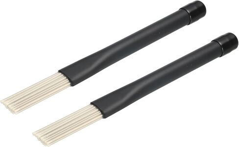 MECCANIXITY Retractable Drum Brushes Percussion Brush Nylon Stick Blue for Jazz Acoustic Rock Band Music Lover with Storage Bag 2pcs in Saudi Arabia