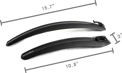 تتضمن مجموعة مصدات الطين للدراجة القابلة للطي من Vincita الجزء الأمامي والخلفي للعجلات الصغيرة، BMX، دراجات 20 بوصة - لون أسود، إطلاق سريع، سهل التركيب - مصدات بمشبك على الدراجة - ملحقات الدراجة in Kuwait