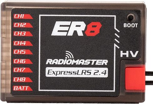 جهاز استقبال RadioMaster ER8 ELRS PWM: وحدة استقبال نانو 2.4 جيجا هرتز 6Ch ExpressLRS لمركبات RC ذات الجناح الثابت من Speedybee in Saudi Arabia