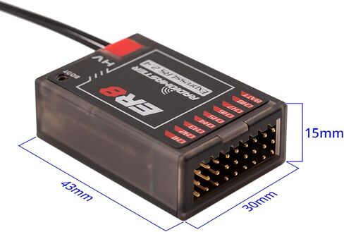 جهاز استقبال RadioMaster ER8 ELRS PWM: وحدة استقبال نانو 2.4 جيجا هرتز 6Ch ExpressLRS لمركبات RC ذات الجناح الثابت من Speedybee in Saudi Arabia