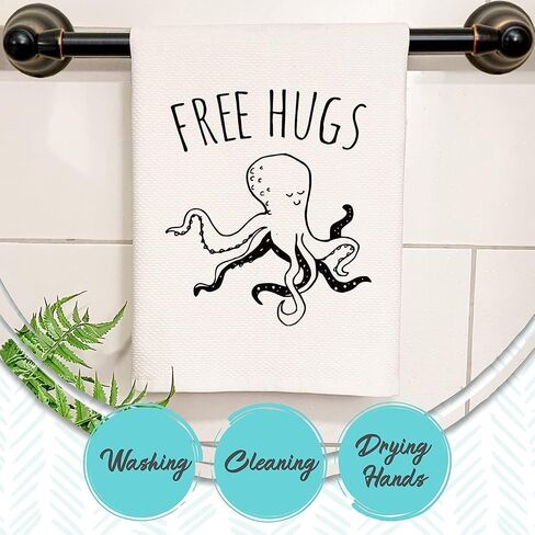 Moonlight Makers Soft Waffle Weave Hand Towel, 100% Pure White Cotton, Bathroom/Kitchen Decor, Multi-Buy Discounts, Funny Gift Idea (You're Not Tequila) in Saudi Arabia