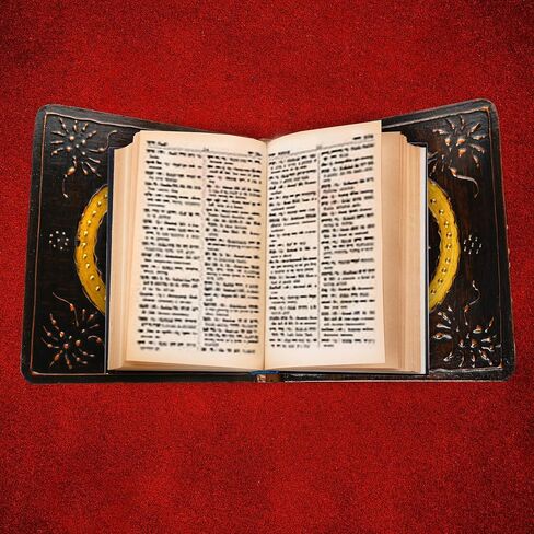Handmade Wooden Holy Book Stand Brown Handcrafted Indian Traditional Book Rest for Religious Prayer Books and Gifting (Design-1) in Saudi Arabia