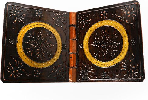 Handmade Wooden Holy Book Stand Brown Handcrafted Indian Traditional Book Rest for Religious Prayer Books and Gifting (Design-1) in Saudi Arabia