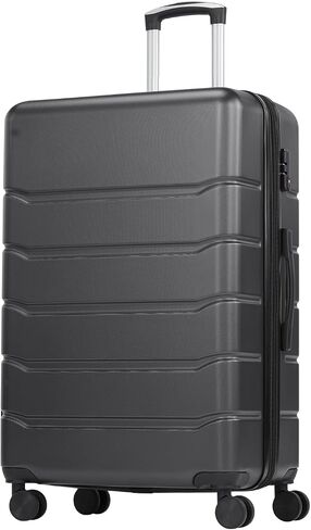 NEWBULIG Hardside Expandable Luggage,28 inch Lightweight Suitcase with Spinner Wheels,TSA Lock,Telescopic Handle and ABS Durable Material,Checked,Dark Blue in Saudi Arabia
