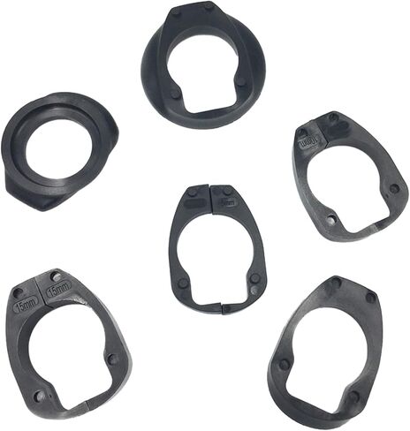 6Pcs/Set Headset Stem Spacer Set Black Bike Handlebar Stem Spacers Threadless for BMX Mountain Road Bikes Cycling in Saudi Arabia