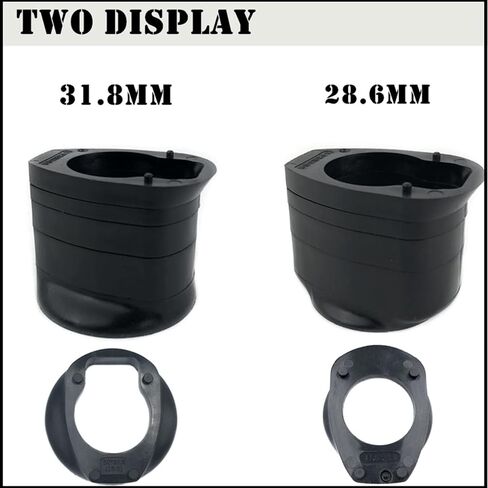 6Pcs/Set Headset Stem Spacer Set Black Bike Handlebar Stem Spacers Threadless for BMX Mountain Road Bikes Cycling in Saudi Arabia