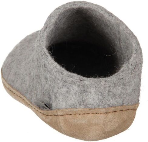 Glerups Wool Slip-On Leather Outsole Grey EU 37 (US Women's 6.5-7) Medium in Saudi Arabia
