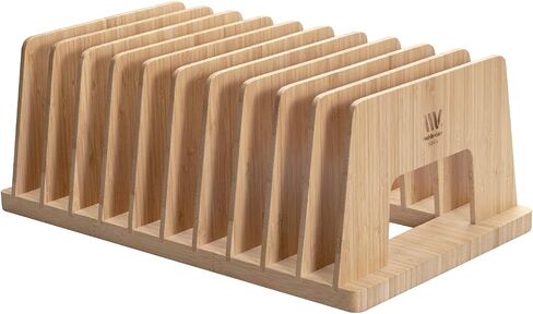 MobileVision Bamboo منظم ملفات سطح المكتب وصينية الورق، 7 فتحات in Kuwait