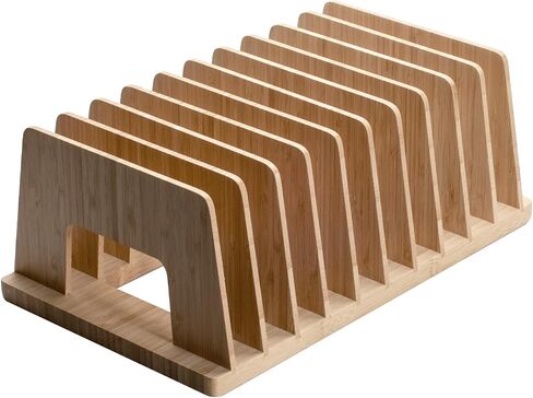 MobileVision Bamboo منظم ملفات سطح المكتب وصينية الورق، 7 فتحات in Kuwait
