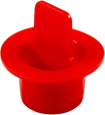 سلسلة Caplugs CPT-6XW CPT - قابس مدبب بشريط سحب مركزي بلاستيكي، 1000 حزمة، أحمر LD-PE، شفة OD 0.78 بوصة × معرف القابس 0.625 بوصة حماية للفتحة، منع التسرب، إخفاء، طلاء مسحوق (QCPT6XWQ1) in Saudi Arabia