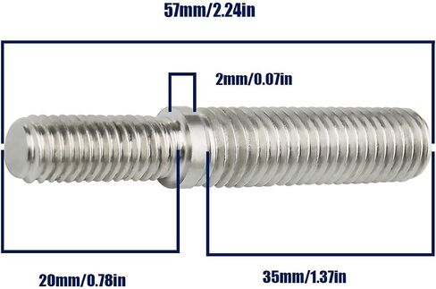 SING F LTD 2Pcs Double End Threaded Stud Screw Bolts M6 to M8 304 Stainless Steel Thread Adapter for Structural Columns Fasteners in Saudi Arabia