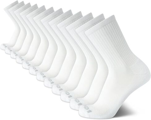 AND1 Men's Athletic Socks - 12 Pack Performance Cushion Crew Socks in Saudi Arabia