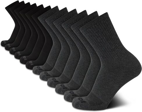 AND1 Men's Athletic Socks - 12 Pack Performance Cushion Crew Socks in Saudi Arabia