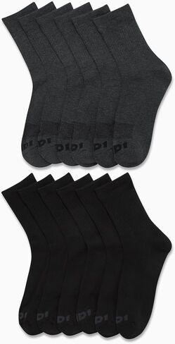 AND1 Men's Athletic Socks - 12 Pack Performance Cushion Crew Socks in Saudi Arabia