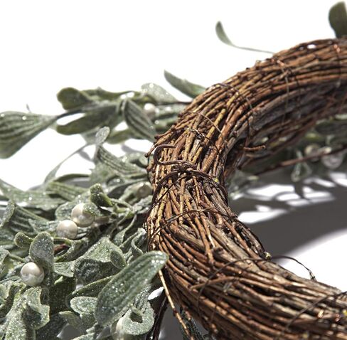 LampLust إكليل العنب للباب الأمامي، 22 بوصة، التوت الكريمي، إكليل المزرعة، ديكور داخلي في الهواء الطلق على مدار العام، ديكور مزرعة ريفي، أكاليل الخريف للباب الأمامي، ديكور عيد الشكر in Kuwait