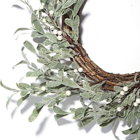 LampLust إكليل العنب للباب الأمامي، 22 بوصة، التوت الكريمي، إكليل المزرعة، ديكور داخلي في الهواء الطلق على مدار العام، ديكور مزرعة ريفي، أكاليل الخريف للباب الأمامي، ديكور عيد الشكر in Kuwait