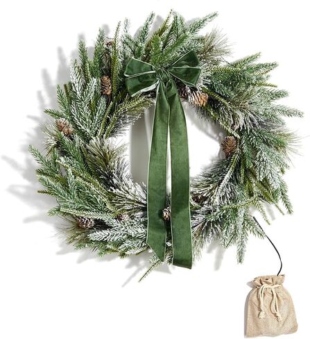 LampLust Grapevine Wreath for Front Door, 22 Inch, Cream Pip Berries, Farmhouse Wreath, Indoor Outdoor Year-Round Decor, Rustic Farmhouse Decor, Fall Wreaths for Front Door, Thanksgiving Decor in Kuwait