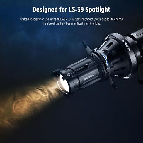 مصراع Neewer Iris لـ LS-300 Spotlight Snoot فقط ، مقاوم للحرارة 5-60 ملم قابلة للتعديل مصراع الشفرة. in Kuwait