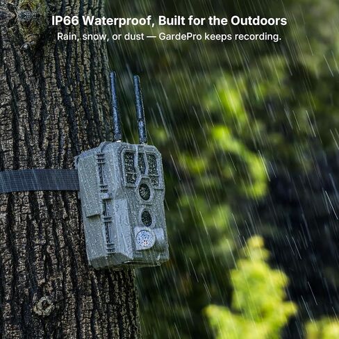 GardePro E8 2.0 Pro WiFi Trail Camera 4K with 64GB SD Card & 7800mAh Battery, Dual Antennas, Night Vision, App Control, Waterproof Game Camera for Wildlife or Property in Saudi Arabia