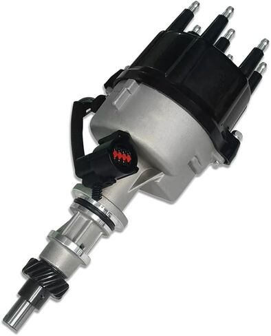 Ignition Distributor with Black Cap & Rotor Fits Ford F150 F250 F350 Bronco E150 E250 E350 Econoline 5.8L V8 1990-1995 (OE: E9TE12127CA, DST2891) in Saudi Arabia