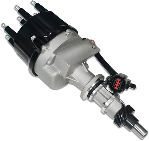 Ignition Distributor with Black Cap & Rotor Fits Ford F150 F250 F350 Bronco E150 E250 E350 Econoline 5.8L V8 1990-1995 (OE: E9TE12127CA, DST2891) in Saudi Arabia