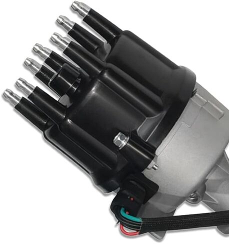 Ignition Distributor with Black Cap & Rotor Fits Ford F150 F250 F350 Bronco E150 E250 E350 Econoline 5.8L V8 1990-1995 (OE: E9TE12127CA, DST2891) in Saudi Arabia
