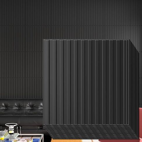 6 قطع 24x48 بوصة بلاط السقف الأبيض، 2x4 قدم لوحات سقف مخددة للديكور الداخلي PVC مقاوم للماء مثالية للحمام وغرفة المعيشة وغرفة النوم والمكتب والمساحات التجارية تغطي 48 قدم مربع in Kuwait