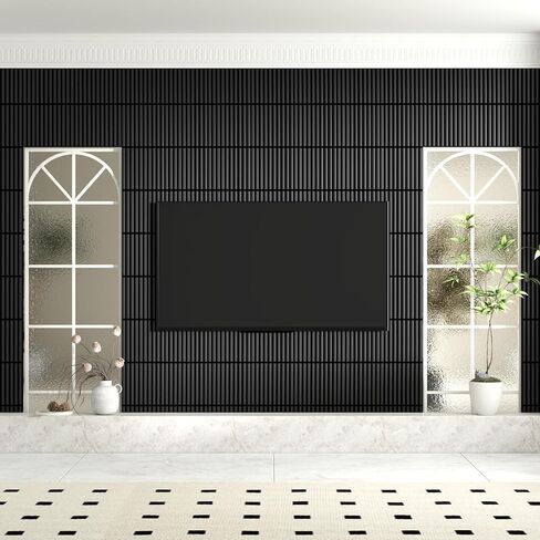6 قطع 24x48 بوصة بلاط السقف الأبيض، 2x4 قدم لوحات سقف مخددة للديكور الداخلي PVC مقاوم للماء مثالية للحمام وغرفة المعيشة وغرفة النوم والمكتب والمساحات التجارية تغطي 48 قدم مربع in Kuwait