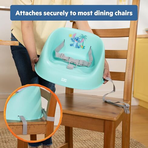 Disney Cars My Spot Easy-Clean Baby Booster Feeding Chair, 3-Point Harness, Washable Removable Straps, Red, by Bright Starts in Saudi Arabia