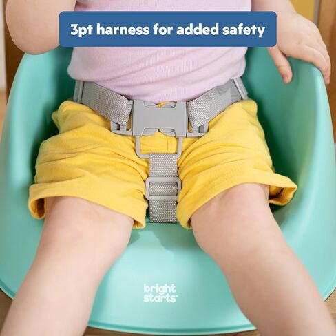 Disney Cars My Spot Easy-Clean Baby Booster Feeding Chair, 3-Point Harness, Washable Removable Straps, Red, by Bright Starts in Saudi Arabia
