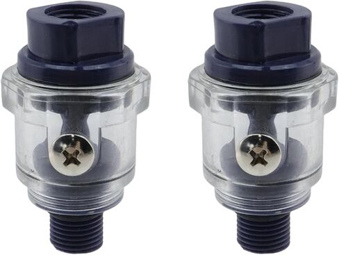 Geesatis 1/4 "Mini in Line Oiler ، زيت الزيت لضغط الهواء (حزمة 2) in Kuwait
