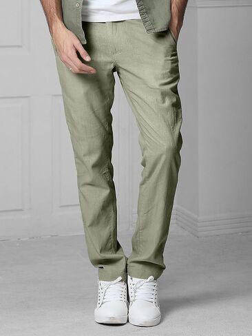 Men's Straight-Leg Light Casual Pants in Saudi Arabia