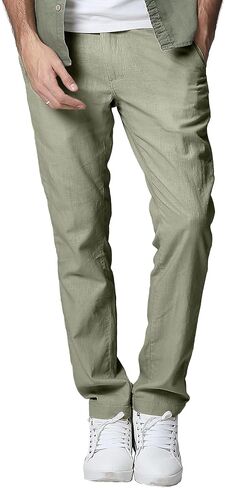 Men's Straight-Leg Light Casual Pants in Saudi Arabia
