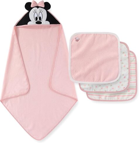 ديزني بيبي ويني ذا بوه للجنسين بمنشفة حمام الطفل مع 3 مناشات غسل in Kuwait