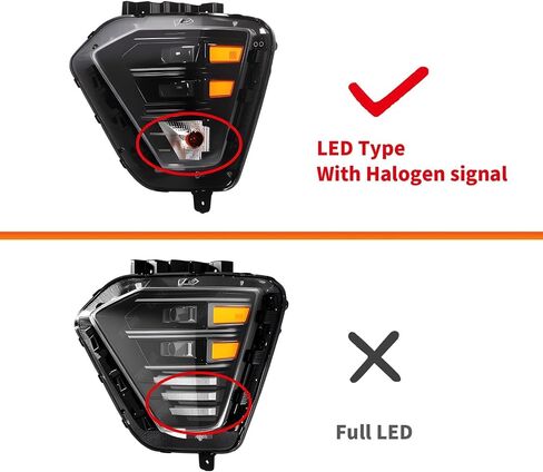 Passenger Side Headlight Assembly Compatible with Kona 2024-2025 headlamp w/Halogen Turn Light 92102-BE020 (Right) in Saudi Arabia