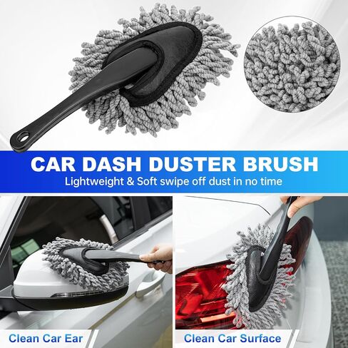 THINKWORK Car Detailing Kit, Car Detailing Brush Set, Car Cleaning Drill Brush Kit with Extension Pole, Professional Auto Detailing Supplies for Automobile Interior Exterior Wheels in Saudi Arabia