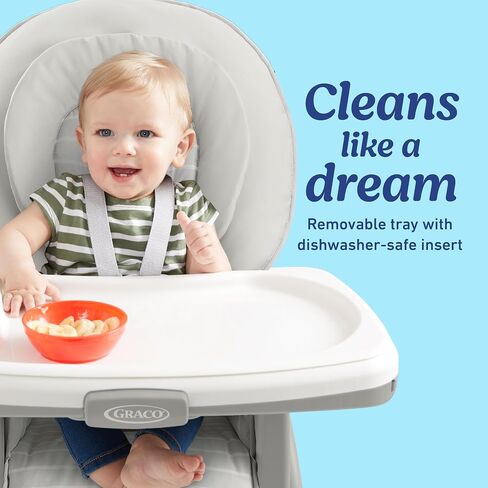 Graco Table2Table Lux Highlicair ، 6 مراحل متزايدة من كرسي الرضع العالي إلى كرسي وطاولة طفل كبير ، Rhodes in Saudi Arabia