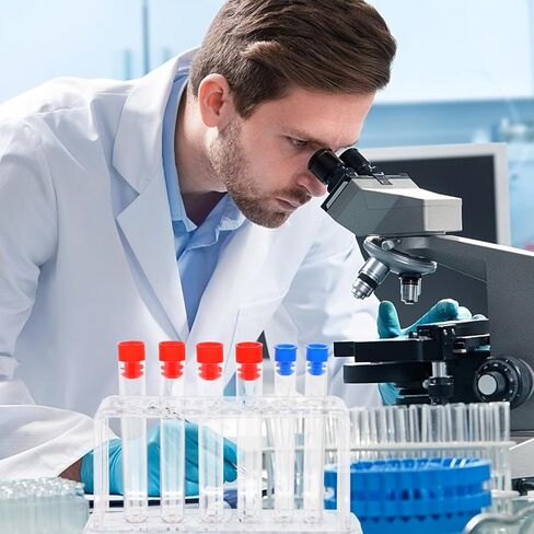 مجموعة رف أنبوب اختبار البلاستيك iplusmile: 6 قطع أنبوب اختبار معملي مع حامل حامل أنبوب طرد مركزي قابل للفصل أنبوب اختبار أبيض حامل رف تخزين in Kuwait