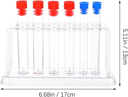مجموعة رف أنبوب اختبار البلاستيك iplusmile: 6 قطع أنبوب اختبار معملي مع حامل حامل أنبوب طرد مركزي قابل للفصل أنبوب اختبار أبيض حامل رف تخزين in Kuwait