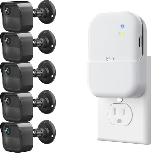 Outlet Wall Mount for Blink Sync Module XR, 2-in-1 Charging Station(Mount & Charger) - Space-Saving Bracket for Blink Security Camera, Easy Installation & Flexible Placement in Saudi Arabia