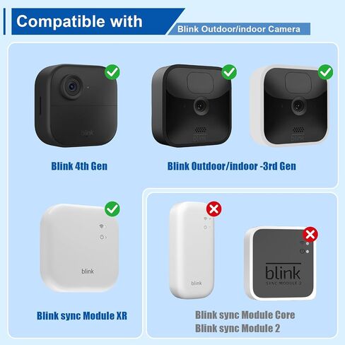 Outlet Wall Mount for Blink Sync Module XR, 2-in-1 Charging Station(Mount & Charger) - Space-Saving Bracket for Blink Security Camera, Easy Installation & Flexible Placement in Saudi Arabia
