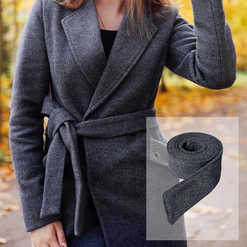 Women Woolen Overcoat Waist Belt Coat Belt, Trendy Waist Tie Sash, Durable Wide Waist Belt Long for Sweaters Jacket in Saudi Arabia