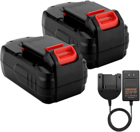Shentec 2 حزمة بطارية بديلة Ni-MH 4.5Ah 18V متوافقة مع كابل Porter PC18B PCC489N PCMVC PCXMVC (يتضمن شاحن بطارية Ni-MH/Ni-Cd) in Saudi Arabia